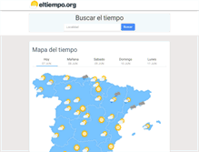 Tablet Screenshot of eltiempo.org