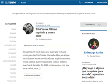 Tablet Screenshot of blogs.eltiempo.com