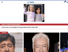 Tablet Screenshot of m.eltiempo.com
