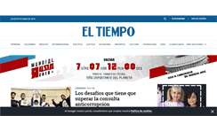 Desktop Screenshot of eltiempo.com