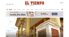 Desktop Screenshot of eltiempo.com.ec