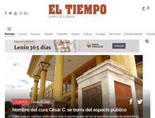 Tablet Screenshot of eltiempo.com.ec